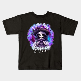 A Little Dead Witchy- Purple Kids T-Shirt